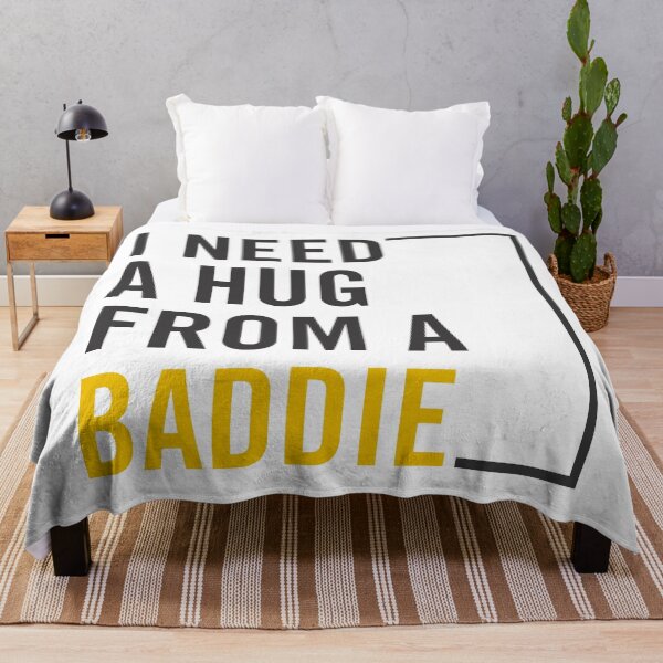 Item preview, I Need A Hug From A Baddie Funny Bold Text Design – Viral Meme Humor Streetwear Aesthetic designed and sold by artworkathome.