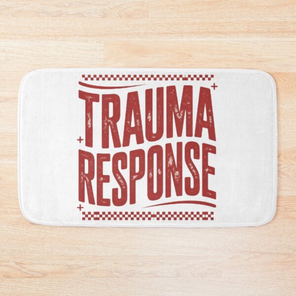 Item preview, Trauma Response Distressed Vintage Typography Tee designed and sold by NewUSShop.