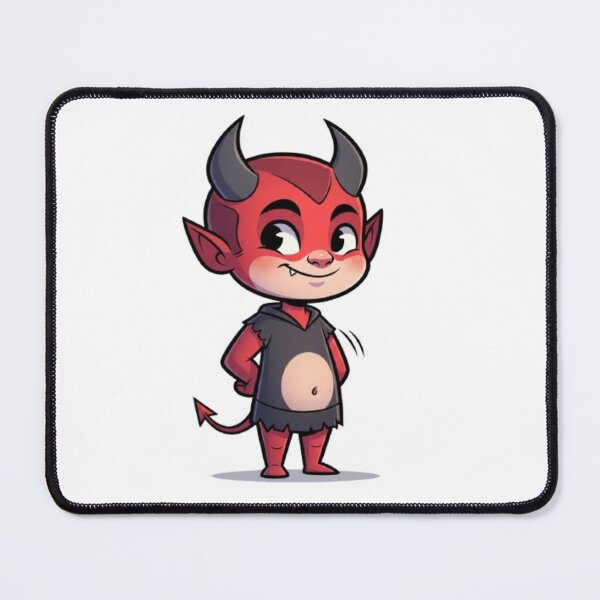 Item preview, Cute Little Devil – Kawaii Demon Cartoon Sticker designed and sold by Mojbin.