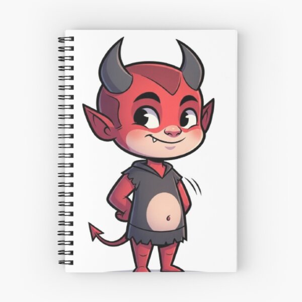 Item preview, Cute Little Devil – Kawaii Demon Cartoon Sticker designed and sold by Mojbin.