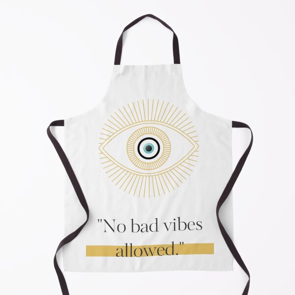 Item preview, Boho Evil Eye "No Bad Vibes" Art designed and sold by AuraLoft.