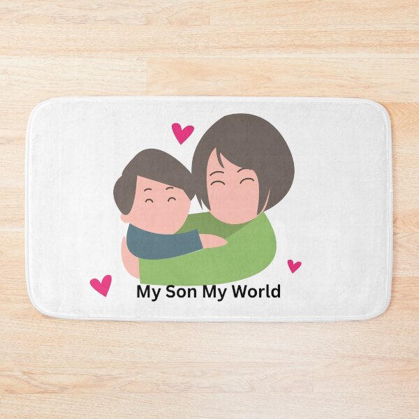 Item preview, My Son My World Cute Mom Love Design designed and sold by CozyMomDesigns.