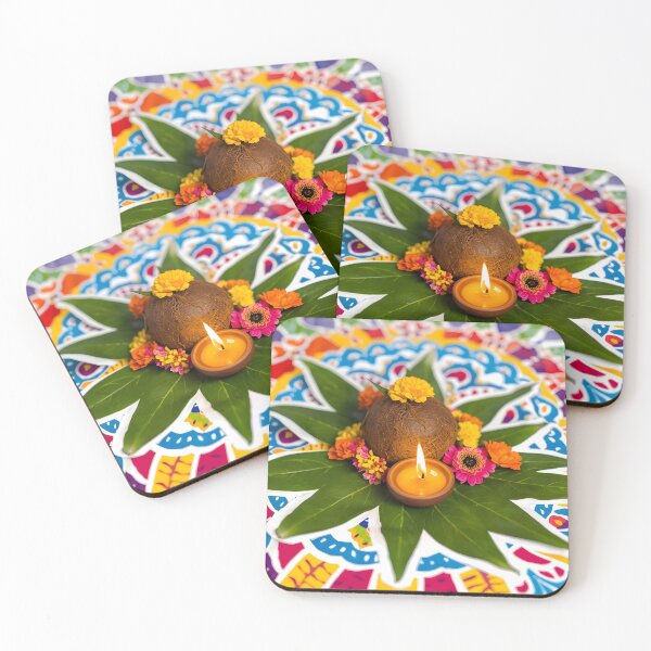 Item preview, Navratri Mandala Design Sticker designed and sold by Teewave-Ashish.