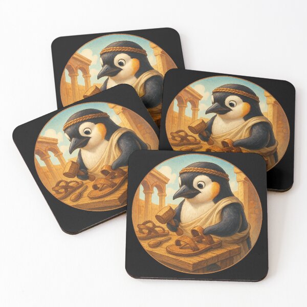 Item preview, Ancient Sandal Maker Penguin designed and sold by Fort Galaxy.