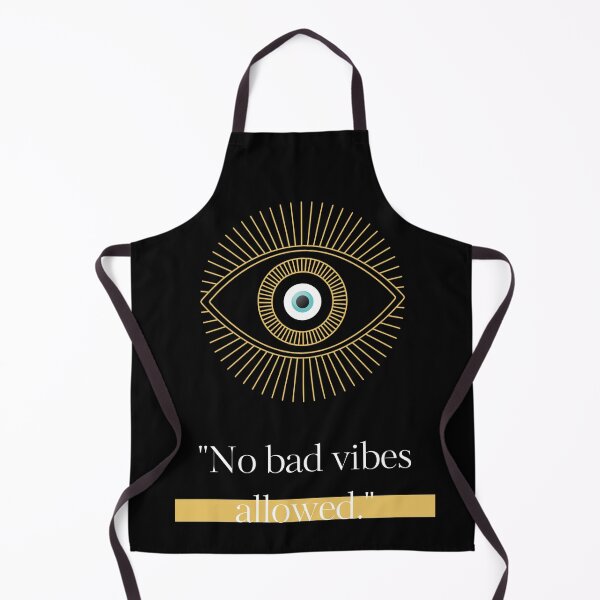 Item preview, Boho Evil Eye "No Bad Vibes" Art designed and sold by AuraLoft.