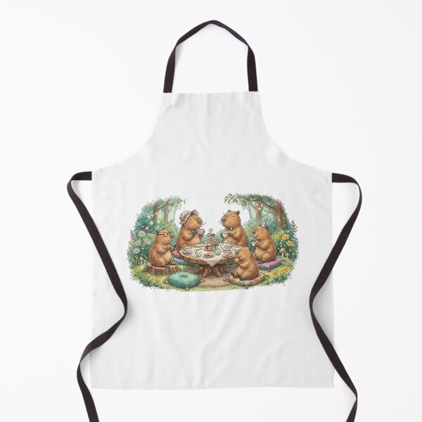 Item preview, Capybaras Having A Tea Party designed and sold by BankrobberGus.