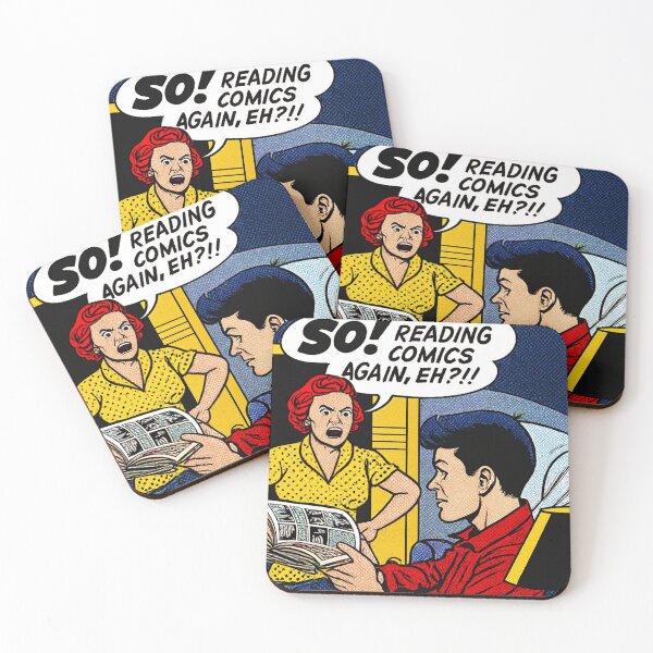 Item preview, Pop Art Comic Illustration Vintage Couple Argument Scene for Retro Humor Lovers designed and sold by RickE.