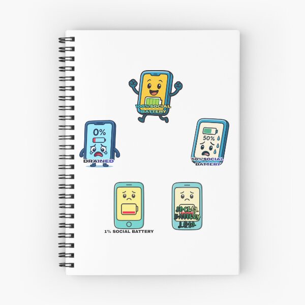 Item preview, Social Battery Series Collection Introvert Mood Energy Levels Sticker Set designed and sold by LumereAndCoeur.