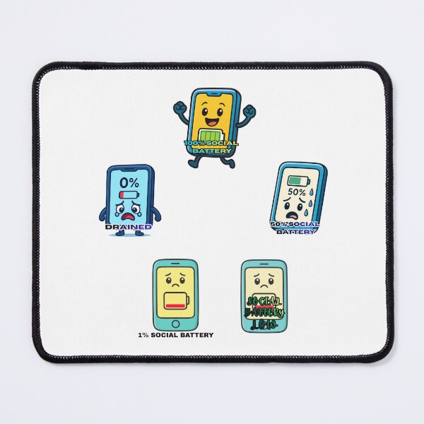 Item preview, Social Battery Series Collection Introvert Mood Energy Levels Sticker Set designed and sold by LumereAndCoeur.