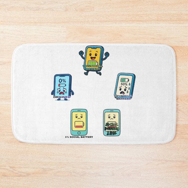 Item preview, Social Battery Series Collection Introvert Mood Energy Levels Sticker Set designed and sold by LumereAndCoeur.