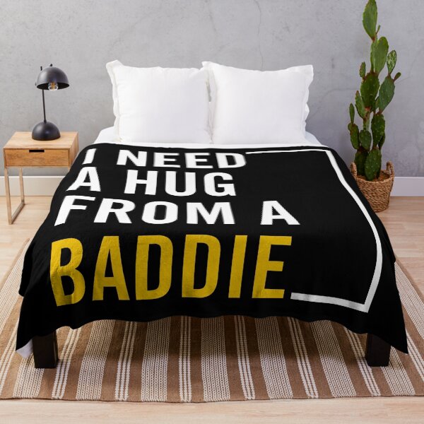 Item preview, I Need A Hug From A Baddie Funny Bold Text Design – Viral Meme Humor Streetwear Aesthetic designed and sold by artworkathome.