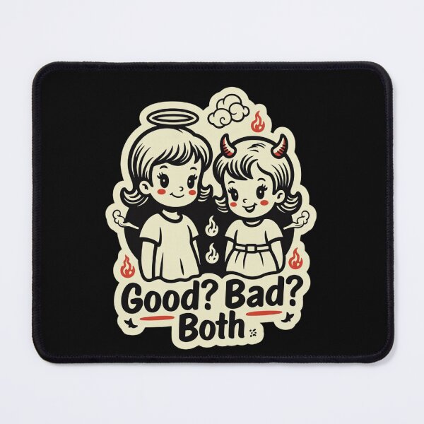 Item preview, Good Bad Both Rubber Hose Girls – Angel Devil Gothic Cartoon Aesthetic No.1 designed and sold by ShirtsOfDeath.