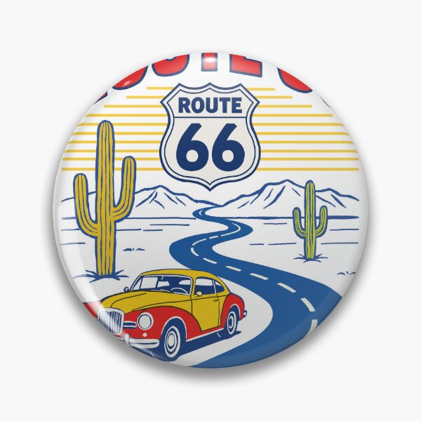 Aperçu de l'œuvre Aventure sur la Route 66 Vintage créée et vendue par SugarCore.