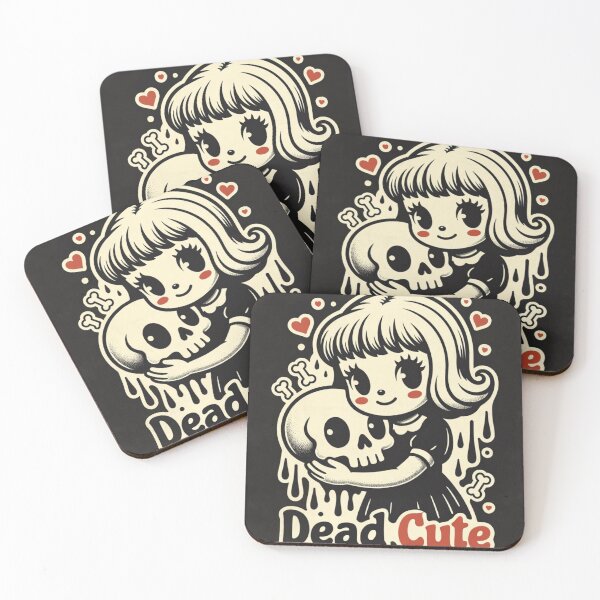 Item preview, Dead Cute Rubber Hose Goth Girl – Creepy Kawaii Vintage Cartoon Design No.1 designed and sold by ShirtsOfDeath.