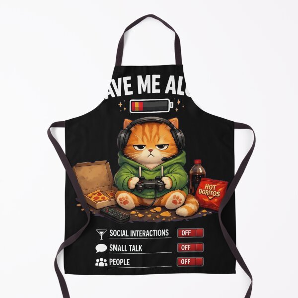 Item preview, Leave Me Alone Gamer Cat T-shirt | Introvert Gaming Cat w/ Controller & Snacks | Low Battery Mode Tee Shirt designed and sold by OlyvieArt.