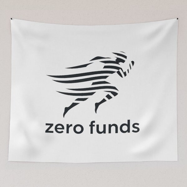 Item preview, Zero Funds Funny Minimalist Meme  designed and sold by Pollock.