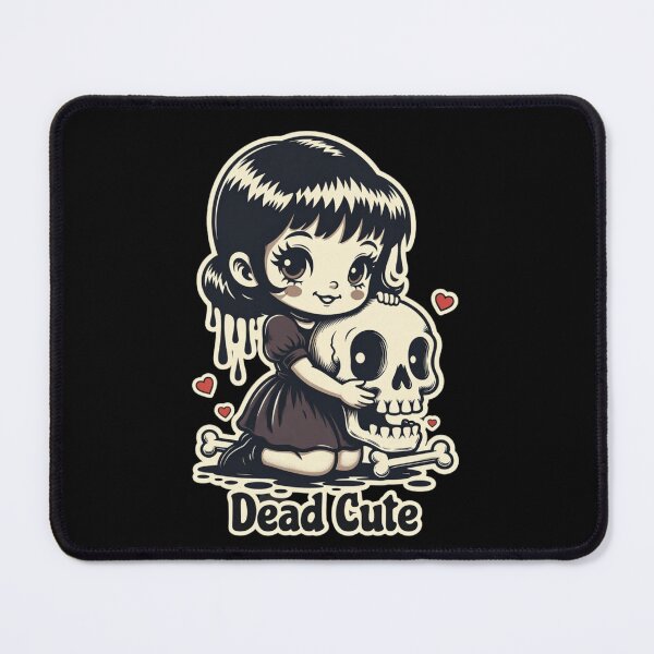 Item preview, Dead Cute Rubber Hose Goth Girl – Creepy Kawaii Vintage Cartoon Design No.2 designed and sold by ShirtsOfDeath.