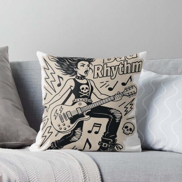 Item preview, Bad Rhythm Rubber Hose Punk Girl – Vintage Cartoon Rock Aesthetic No.1 designed and sold by ShirtsOfDeath.