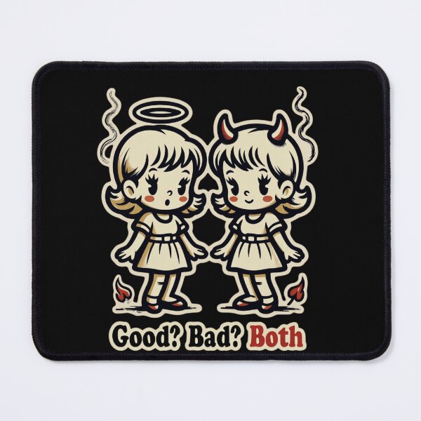 Item preview, Good Bad Both Rubber Hose Girls – Angel Devil Gothic Cartoon Aesthetic No.2 designed and sold by ShirtsOfDeath.