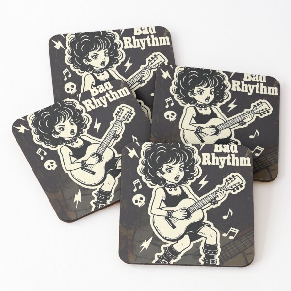 Item preview, Bad Rhythm Rubber Hose Punk Girl – Vintage Cartoon Rock Aesthetic No.2 designed and sold by ShirtsOfDeath.