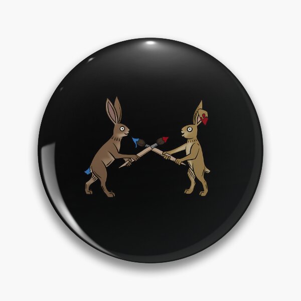 Item preview, Medieval Marginalia Bunnies Fighting Art designed and sold by wswrnyhj65.