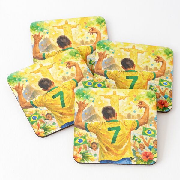 Item preview, Brazilian Football  Festival Celebration - Joy and Fun designed and sold by BrickByDream.