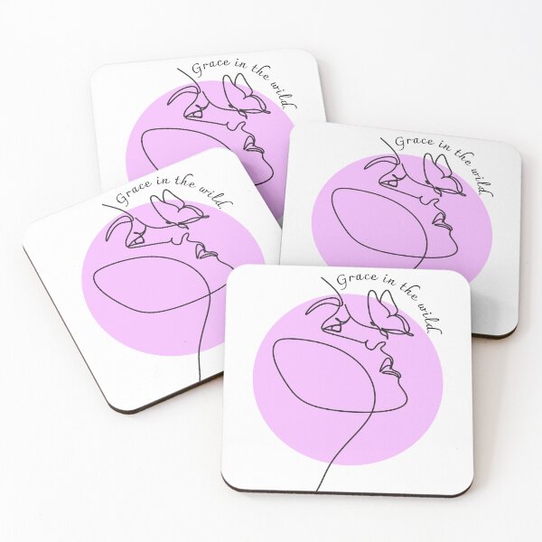 Item preview, Grace in the Wild - Minimalist Line Art Woman & Butterfly designed and sold by AuraLoft.