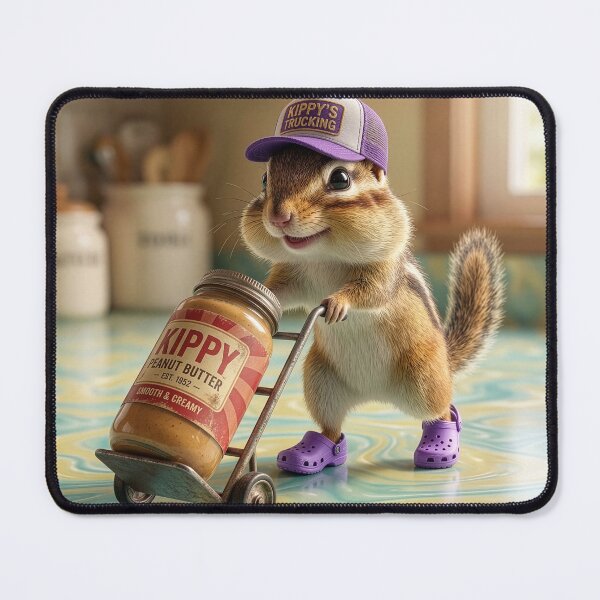 Item preview, Chipmunk Delivers a Jar of Peanut Butter designed and sold by Tridentulus.