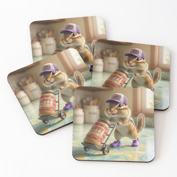 Item preview, Chipmunk Delivers a Jar of Peanut Butter designed and sold by Tridentulus.