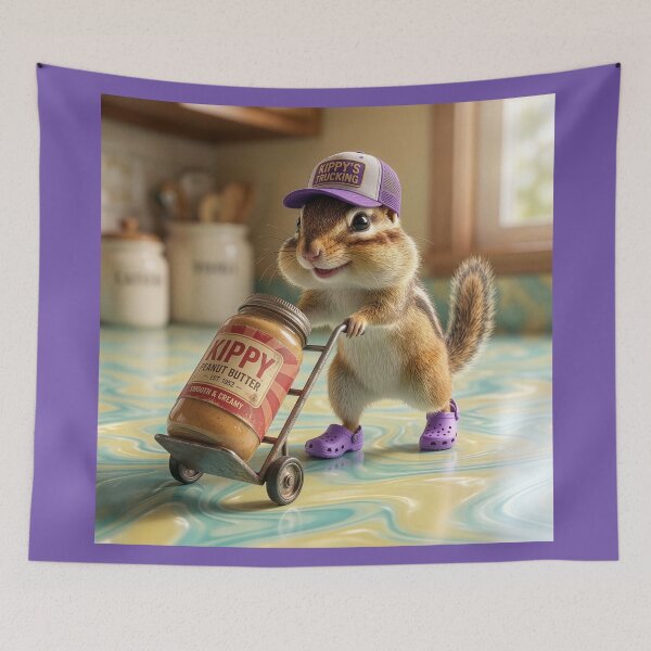 Item preview, Chipmunk Delivers a Jar of Peanut Butter designed and sold by Tridentulus.