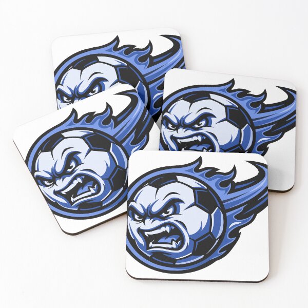 Item preview, Flaming Soccer Ball - Blue designed and sold by Kevin Nelson.
