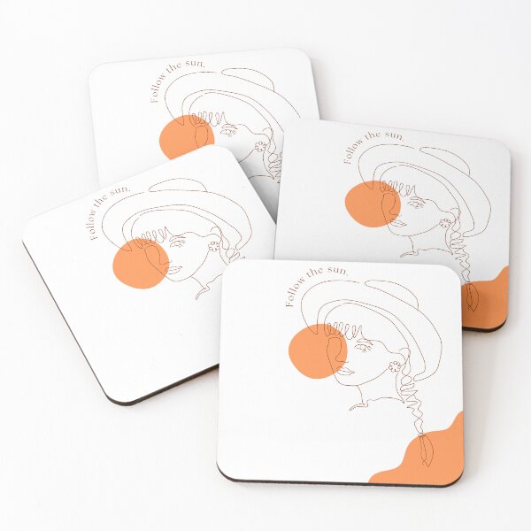 Item preview, Follow The Sun - Minimalist Boho Woman with Hat designed and sold by AuraLoft.