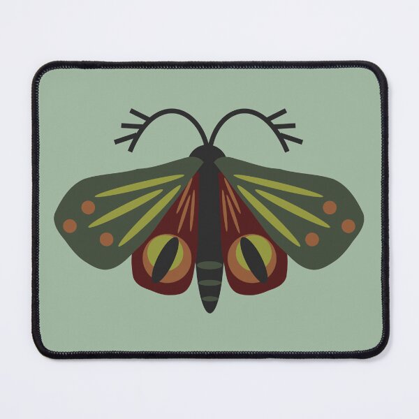 Item preview, Green and Maroon Moth designed and sold by spineless-art.