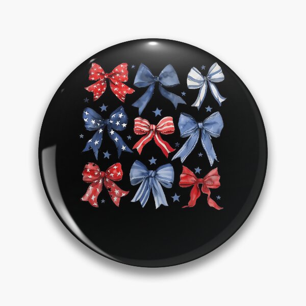 Item preview, 4th of July America Patriotic Bow Ribbon designed and sold by Boutkimaewab.