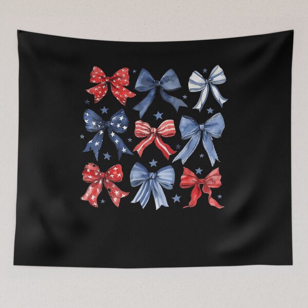 Item preview, 4th of July America Patriotic Bow Ribbon designed and sold by Boutkimaewab.