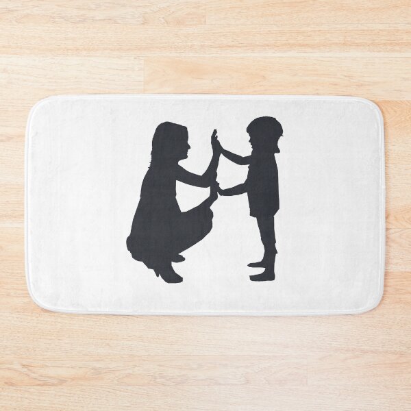 Item preview, Mom and Child High Five Silhouette Design designed and sold by CozyMomDesigns.