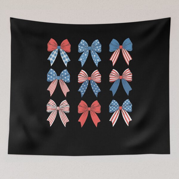 Item preview, Cute 4th of July Red White and Blue American Coquette Bows designed and sold by Boutkimaewab.