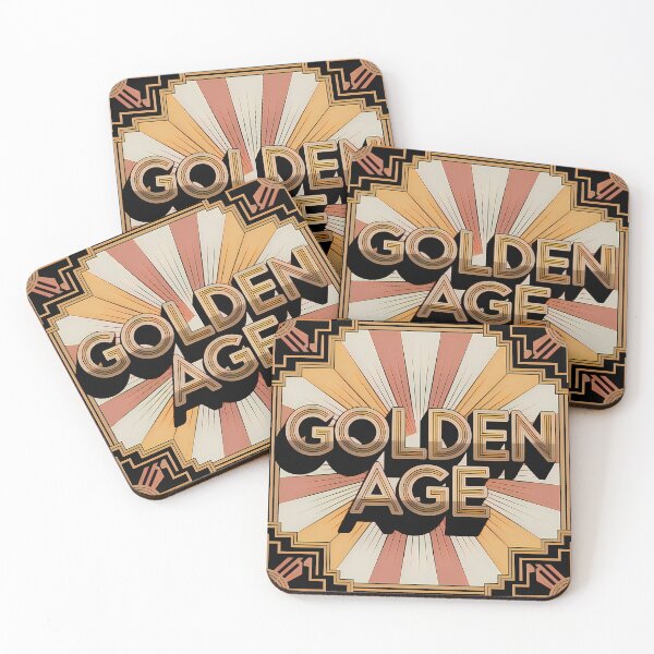 Item preview, Golden Age Art Deco Retro Typography Poster designed and sold by Common-Standard.