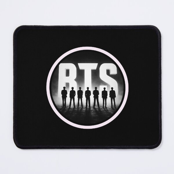 Item preview, BTS K-Pop Silhouette – Dark Blue Aesthetic Band Design designed and sold by Zadshieli.