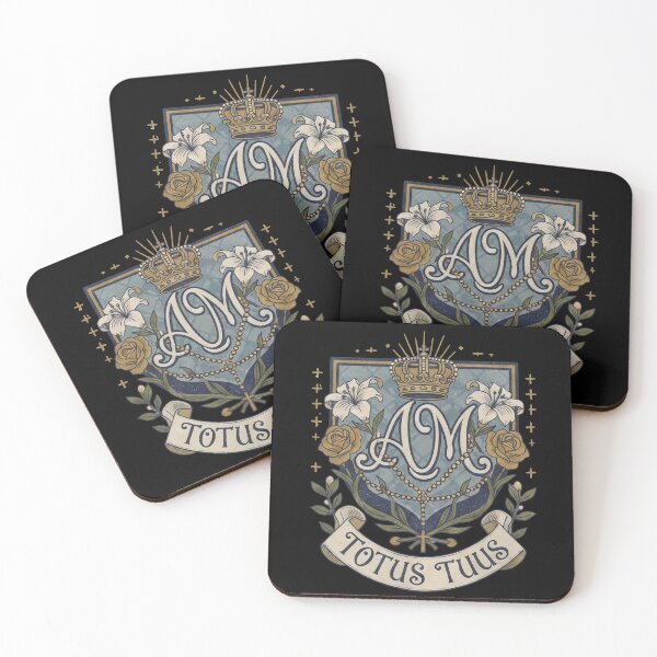 Item preview, Totus Tuus Ave Maria Marian Christian Crest Art designed and sold by LumenWear | Modern Catholic Apparel & Christian Gifts.