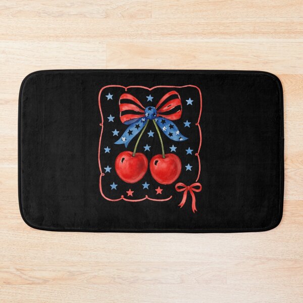 Item preview, American Coquette Cherry Bow Patriotic USA Flag 4th Of July designed and sold by Boutkimaewab.