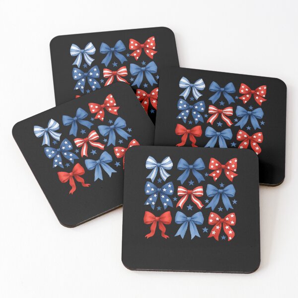 Item preview, Funny 4th of July Red White and Blue American Coquette Bows designed and sold by Boutkimaewab.