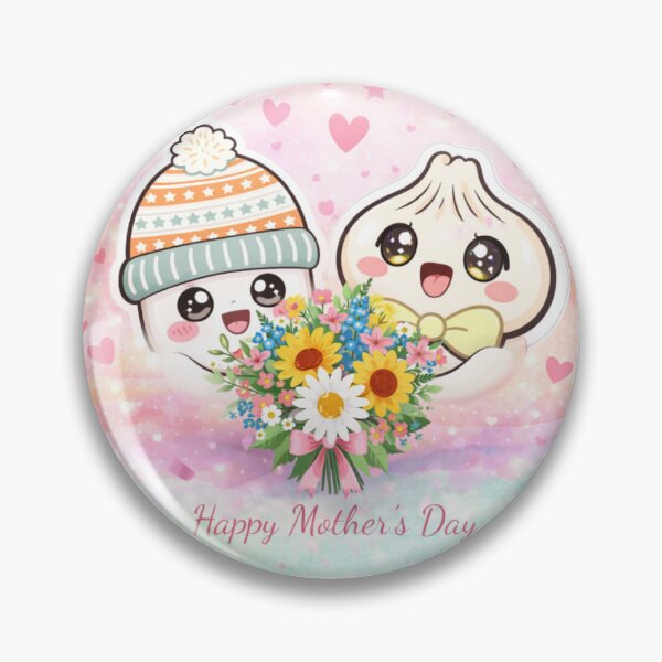 Item preview, Kawaii Mother’s Day Bouquet ? Cute Marshmallow & Bun Characters designed and sold by Bubby Sweets Creations.
