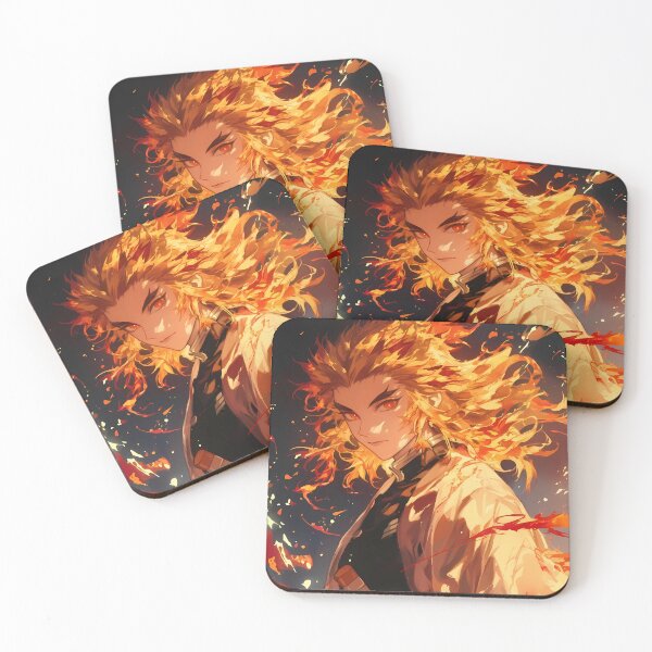 Item preview, Kyojuro Rengoku Demon Slayer Fiery Smile Night Glow designed and sold by 108Recordings.