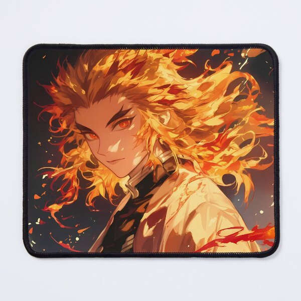 Item preview, Kyojuro Rengoku Demon Slayer Fiery Smile Night Glow designed and sold by 108Recordings.