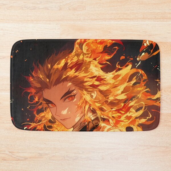Item preview, Kyojuro Rengoku Demon Slayer Fiery Smile Night Glow designed and sold by 108Recordings.