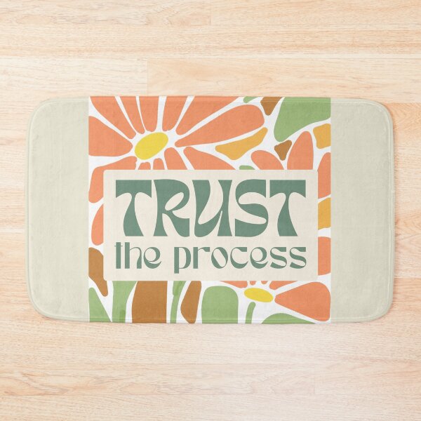 Item preview, Trust the Process Affirmation Art, minimalist flower art designed and sold by Art by Kristie.