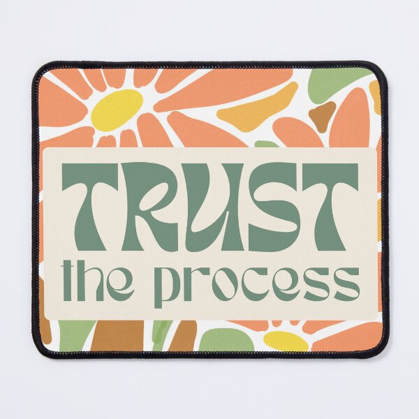 Item preview, Trust the Process Affirmation Art, minimalist flower art designed and sold by Art by Kristie.