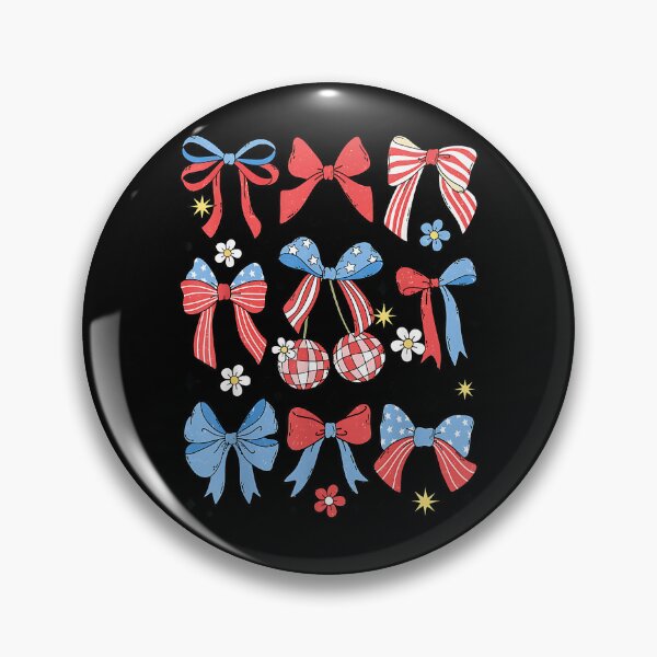 Item preview, Coquette Bow 4th of July Preppy USA American Flag Girl Women designed and sold by Boutkimaewab.
