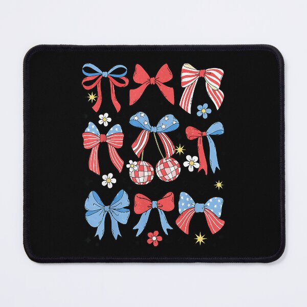 Item preview, Coquette Bow 4th of July Preppy USA American Flag Girl Women designed and sold by Boutkimaewab.